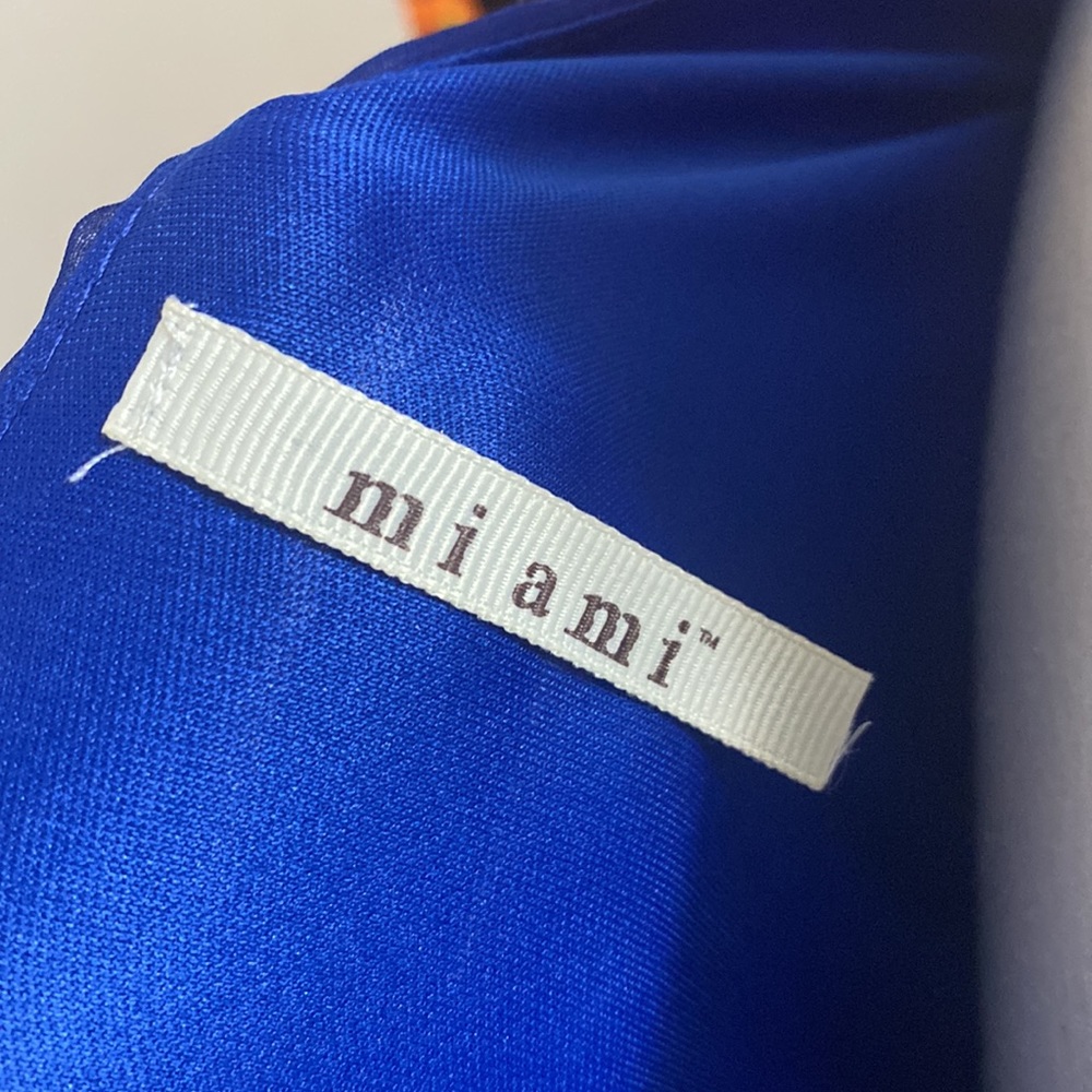Miami brand polyester royal blue mini dress - Picture 2 of 3